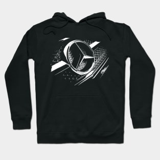 mercedes benz logo on grill art Hoodie